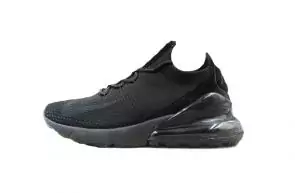 nike air max 270 flyknit trainers tissage-tout noir